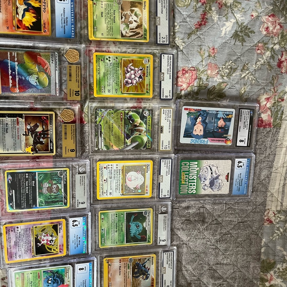 Whole entire Pokemon collection everything from slabs to vintage